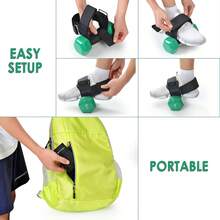 2pcs Dumbbell Foot Attachments, Ankle Weights, Adjustable Ankle Weights, Weightlifting Ankle Straps, Home Leg Workout, For Hip Flexors, Ankle Arthritis, Hamstring Curls - Black Breathable Comfortable Style - View 3