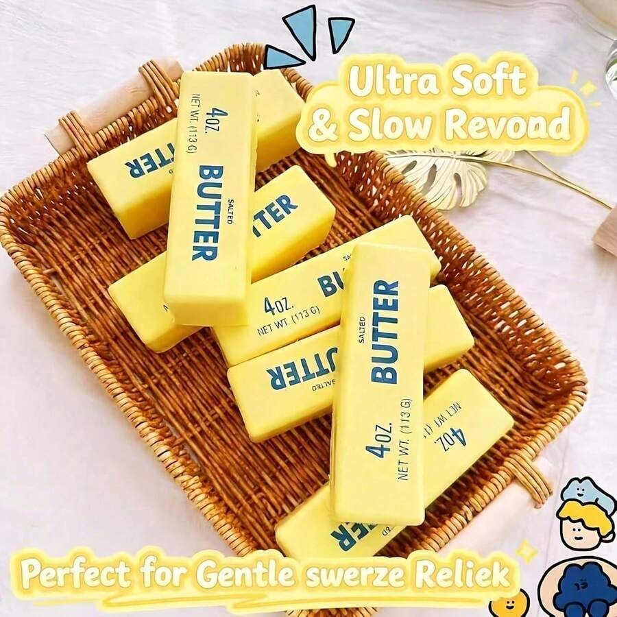 Mainan Remas Mentega Lembut, Mainan Remas dengan Daya Pantul Lambat, Mainan Remas Elastis, Cocok untuk Penggunaan di Kantor dan Meja, Pengisi Piñata, Cocok untuk Orang Dewasa dan Pengisi Tas Hadiah, Meredakan Stres - MultiWarna - View 1