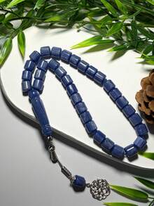 33-Bead Ramadan Prayer Beads Bracelet, Cylindrical Single Tassel Prayer Beads, Universal Ramadan Prayer Beads, Portable Religious Bracelet - Multicolor - View 6
