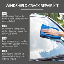 rayhong Windshield Repair Kit, Fast Repair Cracks Clear Vision Restoration Repair Fluid Set, Seamlessly Connects Cracks With Long-Lasting Effect, Strong Adhesive Bonding Strength Ensures Stability Of Repaired Area - A - View 6