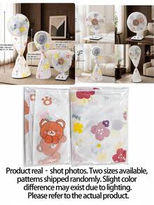 4/2/1pc Electric Fan Dust Cover, Full Coverage Protective Cover For Seasonal Storage, Washable And Reusable, High Elasticity Protective Cover, Multi-Functional Protective Cover, Seasonal Storage Cover, Essential Home Item, Seasonal Gift - Multicolor - View 10
