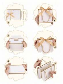 24pcs Gold Foil 300gsm Card Paper Gift Bags, Mini Thank You Paper Gift Bags With Thick Rope Handles, Suitable For Christmas Party Favors, Wedding, Birthday, Graduation Party Souvenirs And Decorative Packaging - J-Multicolor - View 9