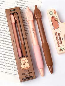 2pcs Creative Student Clickable Rotating Gel Pens, Quick-Dry Smooth Ink, Suitable For Daily Practice, Exams, Writing, Highly Attractive Stress-Relief Rotating Water Pens, Suitable For Holiday Gifts, Office Use - Multicolor - View 8