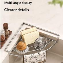 1pc/2pcs Drying Rack Kitchen Accessories, Used For Storing Tools, Soap, Sponges And Other Kitchen Supplies. Suitable For Use In Homes, Apartments, Restaurants, Farmhouses And Other Locations. - Silver - View 2