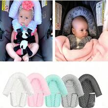 Infant Travel Support Pillow, Baby Head And Neck Support Pillow, With Car Seat Safety Belt Cover - Multicolor - View 1