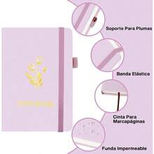3Pcs Cuaderno de Bolsillo, Cuaderno A6, 200 Páginas Premium Cuaderno Rayado - A6 - Ver 5