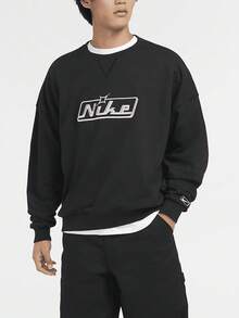 Nike Oversize Men's Crew Neck Loose Casual Sweatshirt HQ2957-010 - HQ2957-010 - View 2