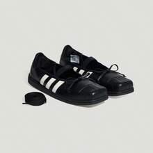 Adidas(ADIDAS)LB3787 蝴蝶結方頭平底鞋 - 黑色 - 查看 8