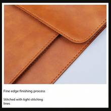 PU Leather A4 Folder File Holder With 2 Compartments Envelope Folder, Snap Closure, For Receipts Contracts Leather A4 Document Bag Office Large Capacity Ticket Data Storage Archive Bag Handheld Meeting Bag Portable A4 Leather Document Bag Storage Bag Large Capacity Double Layer Data Archive Bag Business Document Case - Multiple Styles - View 12