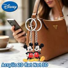 2pcs Disney New Material, Playful Mickey Mouse, Keychain Pendant, Key Ring, Halloween Holiday Gift Decoration Keychain, Car Keychain, Key Chain Backpack Wallet Keychain, Christmas Holiday Party Gift, Cute Keychain, Women's Keychain, Key Chain, Keychain Pendant, Women's Car Accessories, Back To School, Mexico - Multicolor - View 6