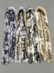 Women's Leopard Print Scarf, Fashionable Neck Scarf And Collar Style Winter Accessory, Long Animal Pattern Shawl, Suitable For Autumn/Winter Outfits, Soft Touch Layering Piece, Applicable For Daily Wear, Street Style, Travel, Holiday, Party, Gifting And Cold Weather Styling - Multicolor - View 6