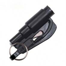 2-In-1 Emergency Seat Belt Cutter/Window Breaker Tool. Comes With Car Keychain And Mini Hammer. This Is An Escape Tool For Emergency Situations, Capable Of Easily Breaking Car Windows And Cutting Seat Belts. It Is Both A Portable Rescue Tool And An Emergency Hammer, Suitable For Use At Home, School, Or During Travel. Features A Cute Gothic And Y2K Style Design; The Hammer Part Is Equipped With 1 Hook For Hanging And Storage. - A - View 12