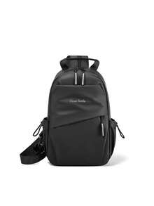 Minimalist Army Green Convertible Sling Backpack, Small Multi-Pocket Nylon Chest Bag Lightweight Crossbody Daypack For Men Daily Outdoor Use - Multicolor - View 5