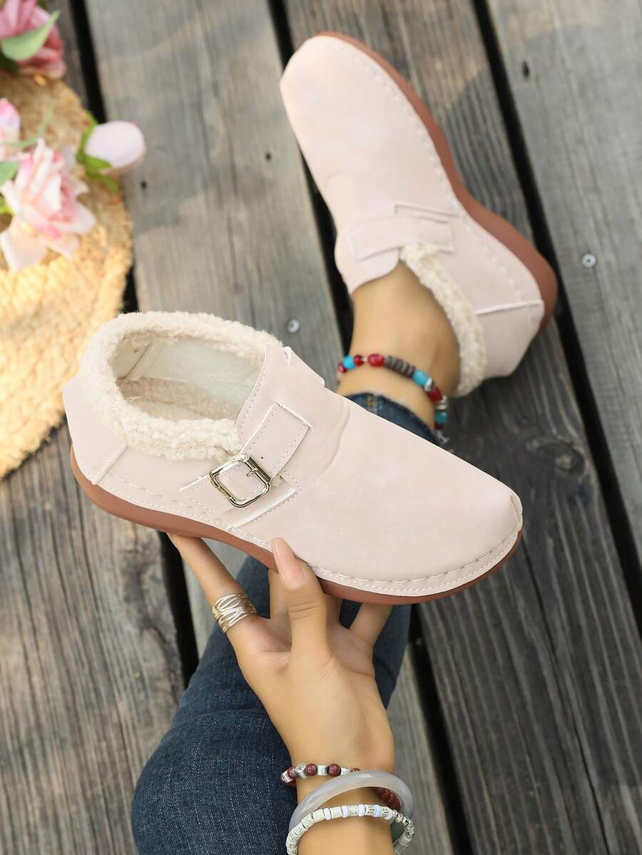 Sepatu Balet Wanita Terbaru 2026, Sepatu Pantai Bernapas dengan Ujung Persegi, Model Musim Semi - Berwarna merah muda - View 1