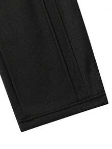 Vancamel Pulse Men's Drawstring Colorblock Outdoor Casual Long Pants, Versatile Loose Minimalist Comfortable Trousers - Black - View 5