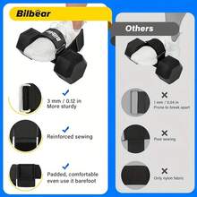 2pcs Dumbbell Foot Attachments, Ankle Weights, Adjustable Ankle Weights, Weightlifting Ankle Straps, Home Leg Workout, For Hip Flexors, Ankle Arthritis, Hamstring Curls - Black Breathable Comfortable Style - View 5
