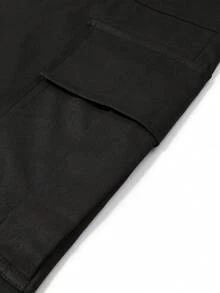 Vancamel Pulse Men's Outdoor Sports Style Long Pants, Versatile Casual Functional Cargo Pants - Black - View 4