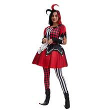 Halloween Costumes, Circus Spirit, Clown Cosplay Costumes, Adult Dresses, Carnival Stage Costumes, Performance Costumes - Multicolor - View 6