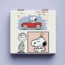 1 قطعة مرآة Snoopy الجانب جديدة 2026، محمولة وسهلة التخزين، مناسبة للمكياج والعناية اليومية، هدية مفاجأة للأصدقاء والعائلة في رأس السنة والهالوين والكريسماس (نمط عشوائي) - متعدد الألوان - مشاهدة 6