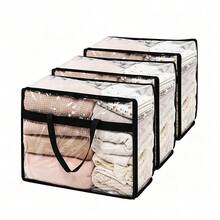 Package Includes 4 Clear Storage Bags To Meet Your Large-Scale Sorting Needs. Flexible Design Can Be Folded Flat When Not In Use, Won't Take Up Extra Storage Space. A Practical Household Organizer And Moving Supply For Every Family. - Multicolor - View 12