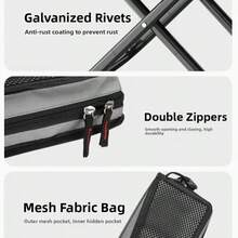 Outdoor Backpack Folding Stool Pencil Case Stool Portable Simple Camping Gear Crossbody Bag Stool Sports Folding Chair Handbag - Multicolor - View 2