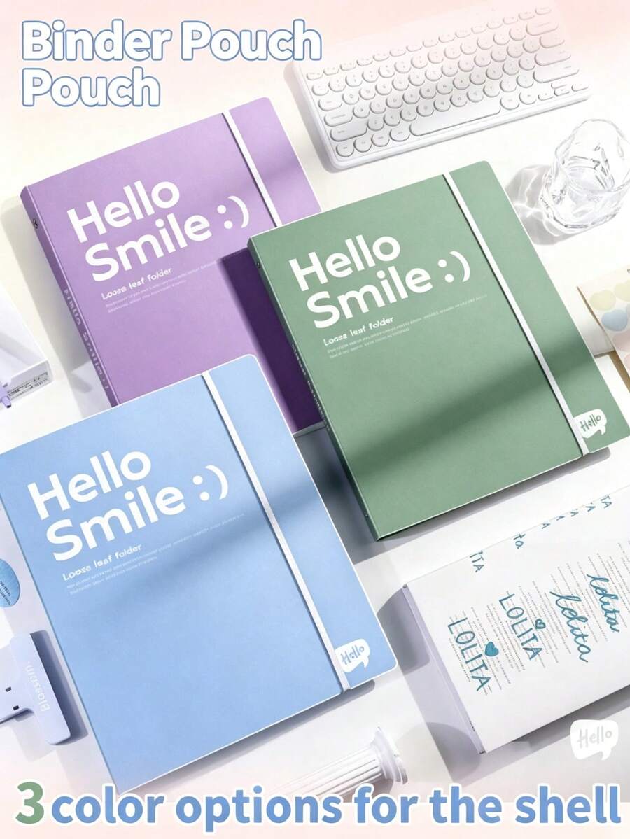5/6pcs File Storage Bags, A4 Size, Detachable Inner Pages, Colorful Inner Pages, Paired With Minimalist Outer Shell, Portable, Suitable For Storing Test Papers, Notes, Home Organization, Office Document Organization, Back To School Stationery, Folders, File Bags - Multi-color - View 1