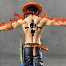 bandai Figur One Piece, Model Figur Anime Ace Lengan Silang Punggung Siku Putih - MultiWarna - View 5