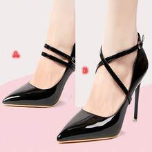 1Pair Detachable Crisscross High Heel Ankle Straps Adjustable Buckle Anti Slip Shoe Straps, Multicolor Removable Shoe Band For Loose Heels - Multicolor - View 9
