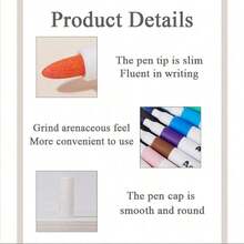 120 Colors Acrylic Paint Marker Set, Liquid Ink Acrylic Art Painting Marker Set, Suitable For Art And Craft, Back To School, Halloween Gift, Christmas Gift, Christmas Card Writing - Multicolor - View 7