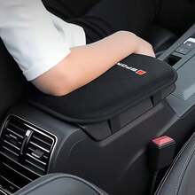 1pc Car Armrest Support Cushion, Sports Logo Car Interior Cushion, Universal Car Accessory - Multicolor - View 3