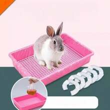 50 Pcs Pet Cage Toilet Pads, Rabbit Cage Bird Cage Disposable Universal Plastic Tray Film Covers, Cat Litter Bags, Dog Toilet Urine Pads, Cleaning Pad Covers - White - View 3