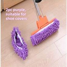 1pc/2pcs Multi-Functional Floor Dust Cleaning Slippers, Home Floor Cleaning Shoes - Multicolor - View 15