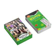 92pcs Kartu Foto Merchandise Tur Girl Group, Kartu Koleksi, Kartu Pos Dekoratif, Kartu Cetak Seni dengan Kotak Penyimpanan - A - View 4
