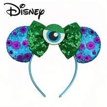 Disney 1pc Monsters Inc Ears Headband - Sparkle Green Sequin Bow One Eyeball Sulley Spots Cute Hair Accessories - Multicolor - View 6