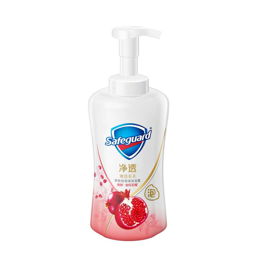 Safeguard Foaming Body Wash, Revitalizing, Red Pomegranate Scent, 500ml - 500g - View 1