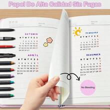 3Pcs Cuaderno de Bolsillo, Cuaderno A6, 200 Páginas Premium Cuaderno Rayado - A6 - Ver 4
