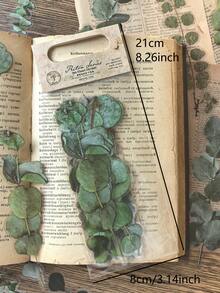 1 Pack 20pcs Vintage PET Eucalyptus Leaf Planner Decorative Stickers - DT091 - View 5