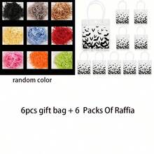 Halloween Black Bat Pattern Reusable Gift Bag With Handle, Includes Raffia, Suitable For Trick Or Treat, Birthday Party Gift Bag, Halloween Party Decoration - Multicolor - View 11