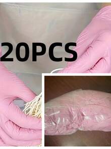 Powder-Free Disposable Light Pink Nitrile Gloves, Suitable For Kitchen, Bathroom, Bedroom, Salon, Tattoo And More - Baby Pink - View 16