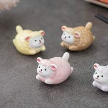 1pc Ceramic Sheep Chopstick Holder, Chopstick Rest, Pen Holder, Home Restaurant Ceramic Decorative Chopstick Rest - View 3