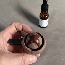Original Handmade Car Air Vent Diffuser Small Round Egg-Shaped Wooden Diffuser Natural Black Walnut Color Car Air Vent Diffuser Car Interior Fragrance Essential Oil Diffuser Wood, Fragrance-Free - one-size - View 6