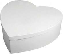 White Cardboard Heart-Shaped Box, 30 Cm In Diameter, 10 Cm In Height, Decorative Heart-Shaped Gift And Room Decoration Box - 1pc - View 6