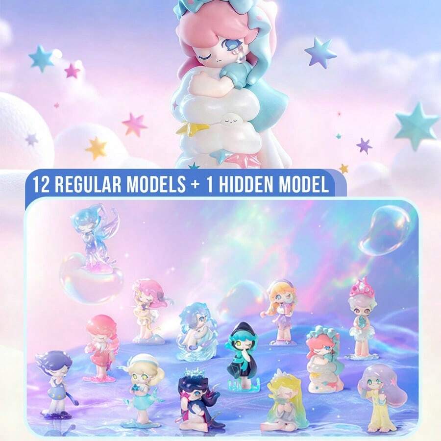 AZURA Star Series Collectible Figure, Dreamy Girl Mystery Box Collectible, Desktop Decor, Exquisite Character Sculpture, Toy Blind Box Collection, AZURA Series Exquisite Figure Collection, Holiday Party Ornament, Birthday And Christmas Gift - Multicolor - View 1