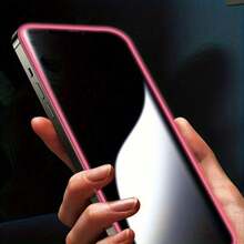 Set Of 3 (Pink Glow-In-The-Dark Anti-Peep) Privacy Tempered Glass Screen Protectors That Shine At Night. Smooth Surface With Good Gloss | Reinforced Glass Protection, Compatible With Compatible With Iphone 18Pro 18Promax 18 Duo 17 16 15 14 12 13 11 - 3pieces/PINK Privacy - View 8