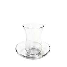 6pcs Set, 125ml Capacity, 9cm Height, 6cm Diameter, Thickened Non-Slip Heat-Resistant High Borosilicate Glass Tulip Tea Cups (With Matching Glass Saucers), Minimalist Transparent Style, Fully Transparent Without Pattern, Waist-Tapered Tulip Shape, Rounded Rolled Rim, Ergonomic Grip, Suitable For Black Tea, Fruit Tea, Home Afternoon Tea, Breakfast, Guest Reception, Holiday Gatherings, Daily Drinking - Multicolor - View 7