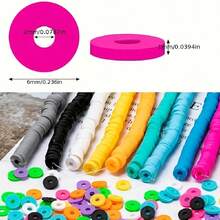 Bahan Aksesori Manik-Manik Tanah Liat Polimer Lunak Campuran 24 Kotak, Bahan DIY Kreatif untuk Membuat Rantai Ponsel, Gelang, Kalung, dan Anting, Hadiah Kecil - MultiWarna - View 6
