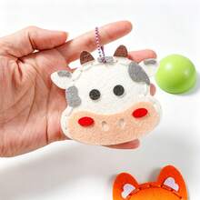 6Pcs Farm Animals Felt Sewing Craft Kit For Kids, DIY Handmade Animal Keychain Pendant Making Set, Comes With Needles, Sewing Thread & Bead Chains(Color Random),Educational Beginner Sewing Art Craft Supplies,Birthday Holiday Gift For Boys Girls - Multicolor - View 6