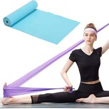 1PC Yoga Resistance Band, Elastic Pull Band, Multiple Colors Available, Suitable For Various Scenarios - Pink - View 2