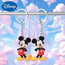 2pcs Disney New Material, Playful Mickey Mouse, Keychain Pendant, Key Ring, Halloween Holiday Gift Decoration Keychain, Car Keychain, Key Chain Backpack Wallet Keychain, Christmas Holiday Party Gift, Cute Keychain, Women's Keychain, Key Chain, Keychain Pendant, Women's Car Accessories, Back To School, Mexico - Multicolor - View 4