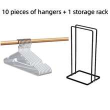 Clothing And Hat Rack, Detachable Stainless Steel Storage Rack, Suitable For Adults And Children, A Space-Saving Tool For Clothing Organization And Home Storage, Bedding Storage Basket, Wardrobe Decoration, Room Decoration, Storage Accessories - Black - View 11